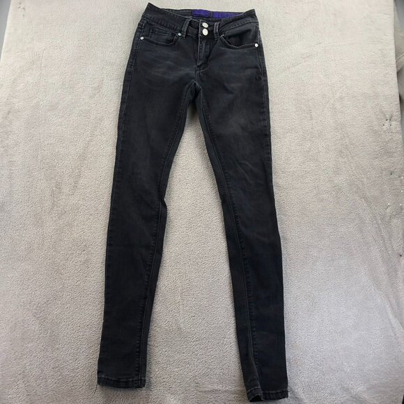 2 Indigo Rein Women Jeans Size 1 Lot Of Two Skinny Leg Embroidered Destroyed Y2K - Picture 14 of 16